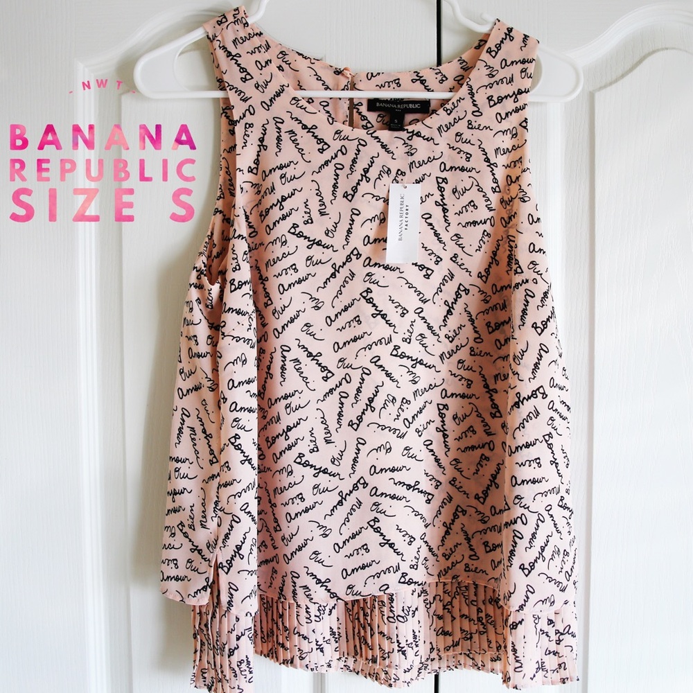 NWT Banana Republic blouse top size S